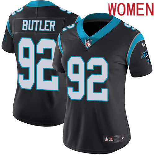2019 Women Carolina Panthers 92 Butler black Nike Vapor Untouchable Limited NFL Jersey